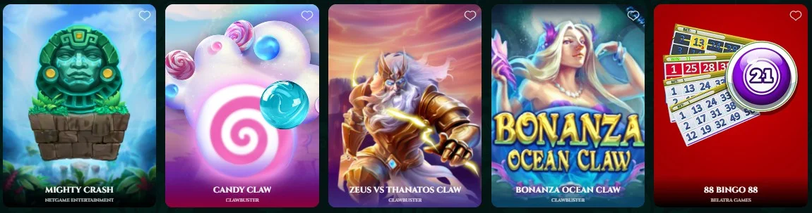 Tonyspins Casino Table Games